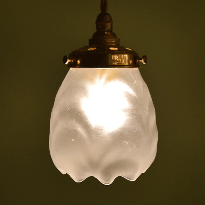 ランプシェード　アンティークランプ　アンティーク照明　ペンダントライト 　イギリスアンティーク